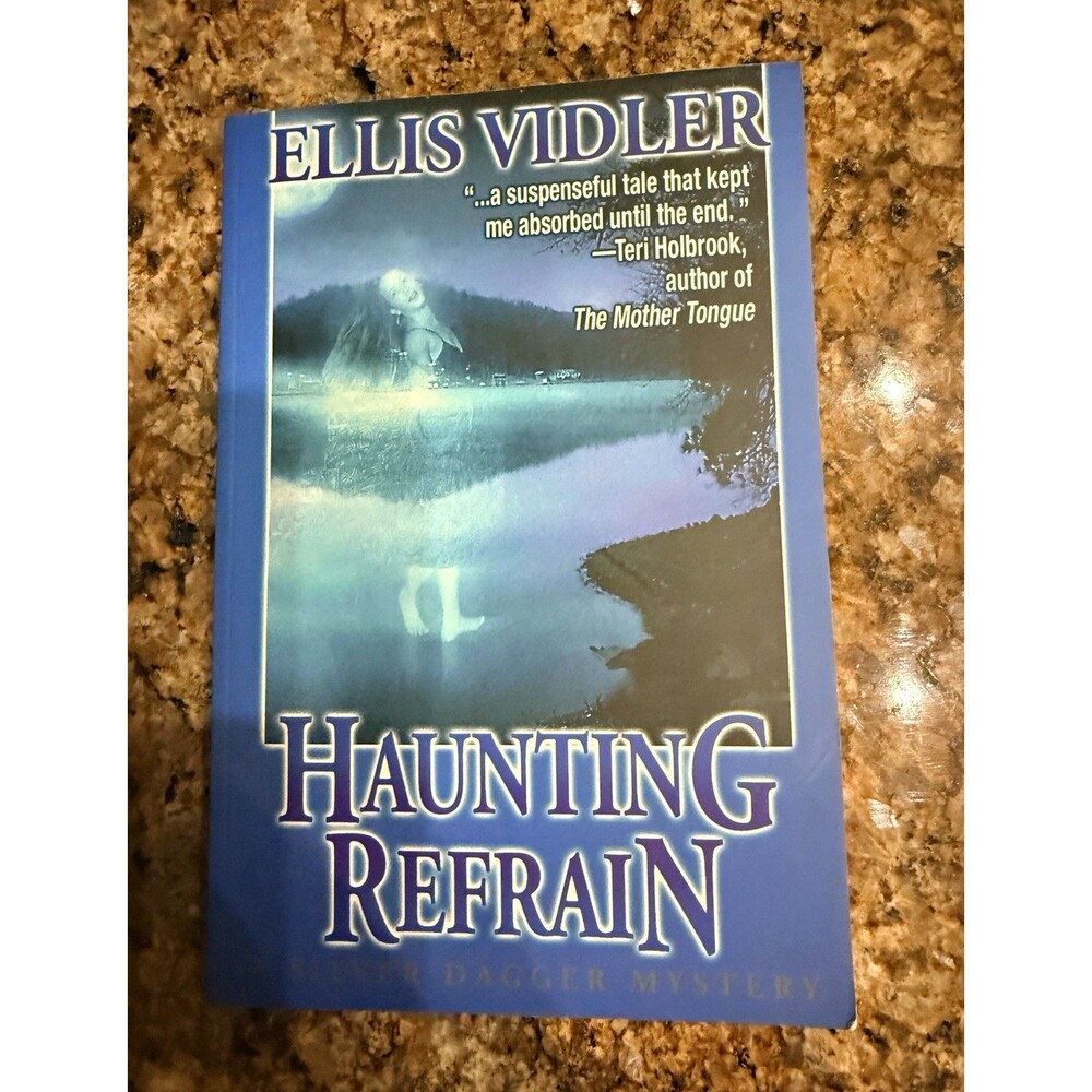 SIGNED Ellis Vidler Haunting Refrain Silver Dagger Mystery Paperback Inscribed